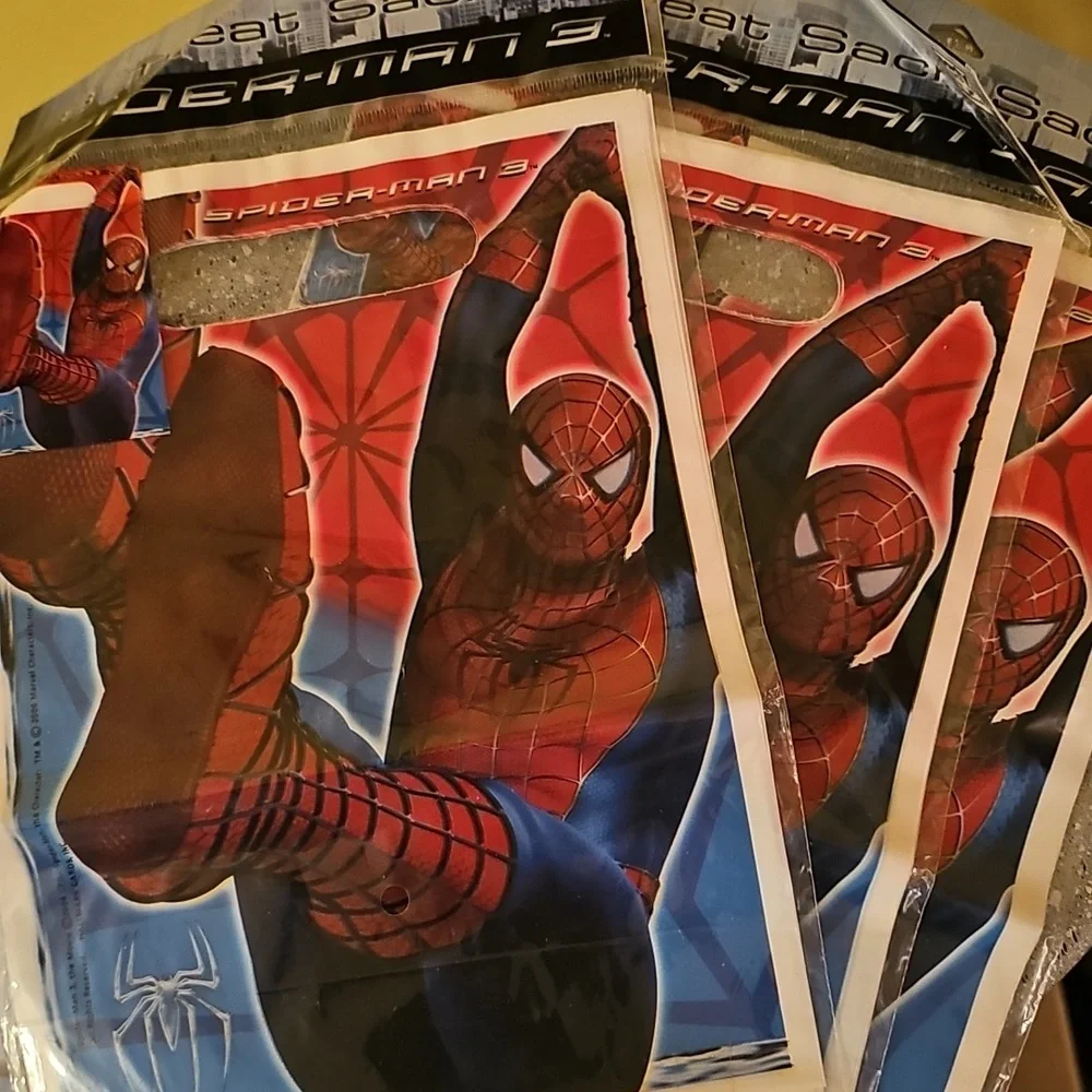 New Spider-Man 3 Party Favor Bags Set Of 3 Total 24 Bags Marvel